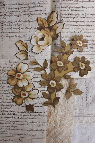 Vintage Hand Painted Cut Flowers - collection 1