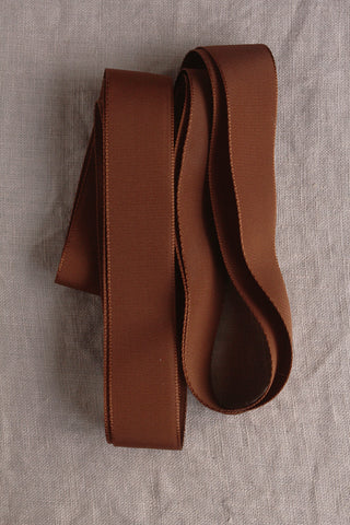 Vintage Milliner's Ribbon -  Dark Ginger