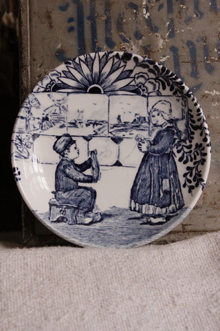 Old Delft Dish - Two Girls