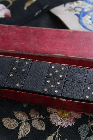 Old Set of Wooden Dominoes