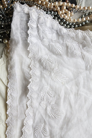 A Beautiful Edwardian Layered Embroidered Collar