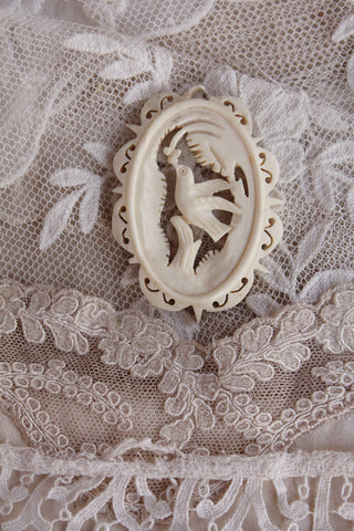 Victorian Carved Dove Decorative