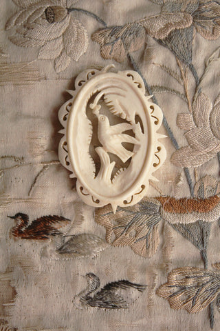 Victorian Carved Dove Decorative
