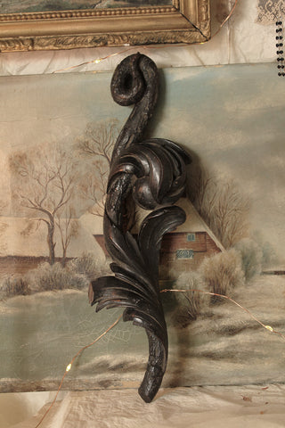 Antique Carved Wooden Panel