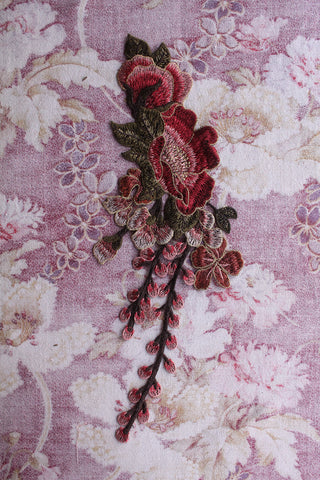 Vintage Embroidered Applique Floral Motif (No. 1)