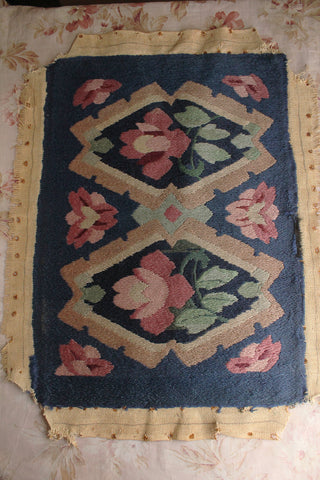 Old Stylised Floral Needlepoint