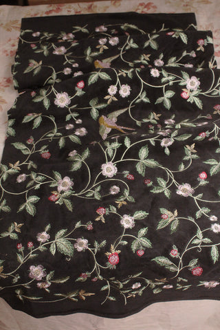Heavily Embroidered Velvet Panel