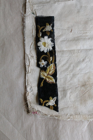 Beautiful Georgian Hand Embroidered Velvet Panel. (Panel 2)