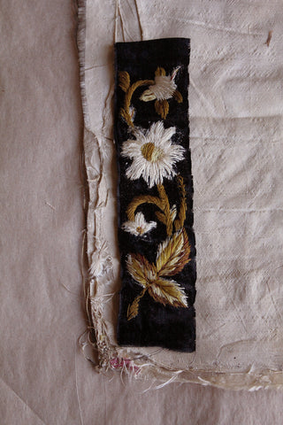 Beautiful Georgian Hand Embroidered Velvet Panel. (Panel 3)