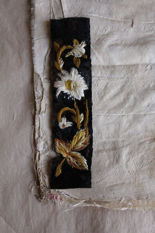 Beautiful Georgian Hand Embroidered Velvet Panel. (Panel 4)