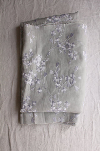Large Panel of Vintage Embroidered Linen