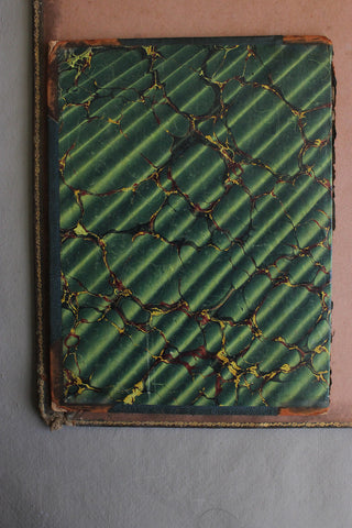 Old Hand Printed Wallpaper Panel - No.3
