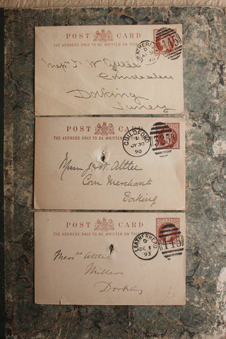 Beautiful Old Handwritten Message Cards