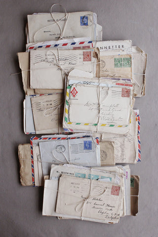 Old Hand Printed Wallpaper Panel - No.3
