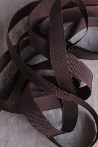 Vintage Milliner's Ribbon -  Espresso