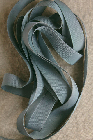 Vintage Milliner's Ribbon -  Faded Teal