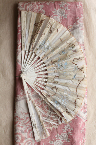 Perfectly Imperfect Hand Painted Silk Fan