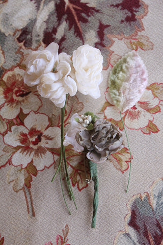 Antique Faded Mint Ostrich Feather