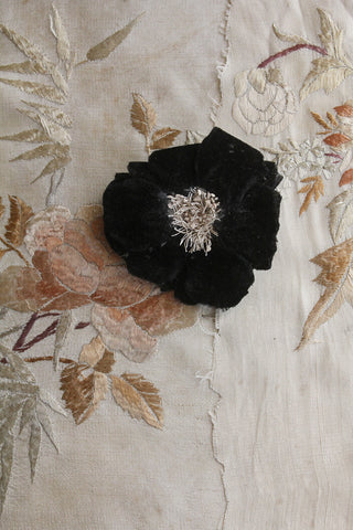 Beautiful Hand Made Victorian Velvet Flower