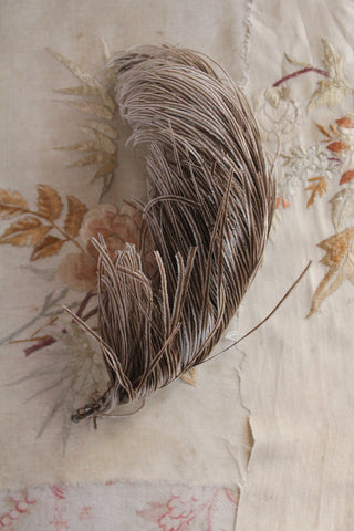 Cafe Latte Antique Milliners Ostrich Feather