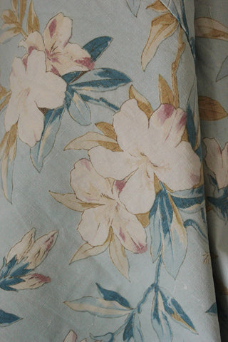 Vintage Floral Cotton Panel - Lillies