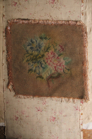 Old French Floral Needlepoint