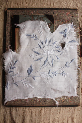 Reclaimed Imperfect Panel From An Old Embroidered Cloth