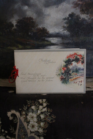 Old Greetings Card - Floral Arch