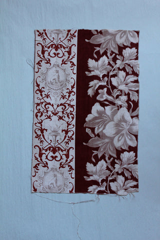 Old French Printed Cotton Panel (Q)