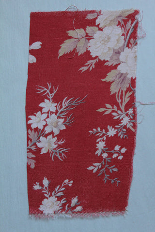 Old French Printed Cotton Panel (Q)