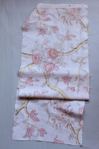 Old French Printed Cotton Panel (Q)