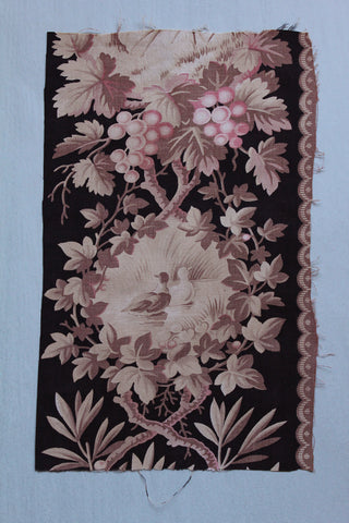 Old French Printed Cotton Panel (Q)