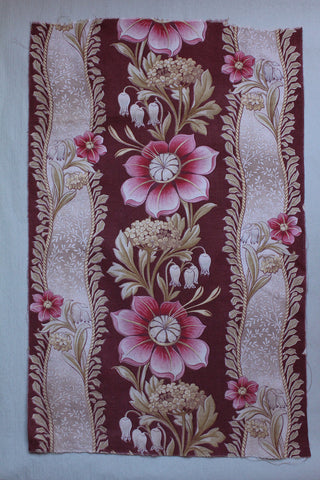 Old French Printed Cotton Panel (Q)
