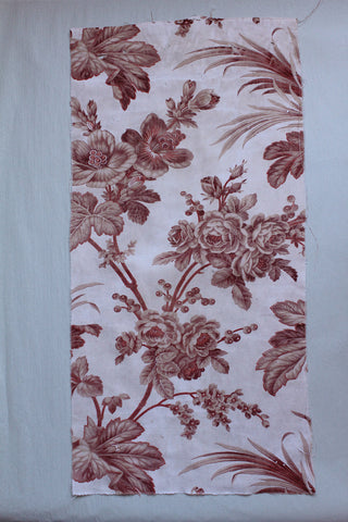 Old French Printed Cotton Panel (Q)