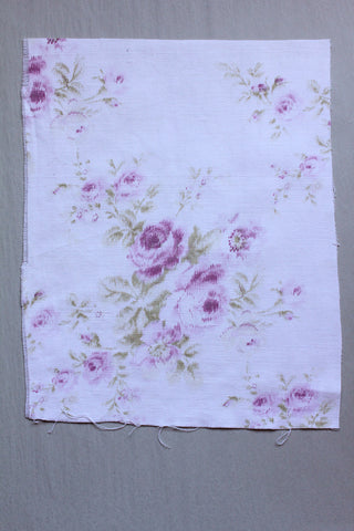 Old French Printed Cotton Panel (Q)