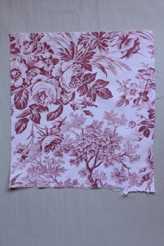 Old French Printed Cotton Panel (Q)