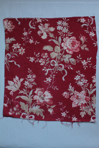 Old French Printed Cotton Panel (Q)