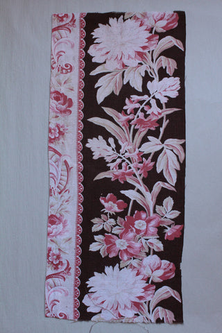 Old French Printed Cotton Panel (Q)