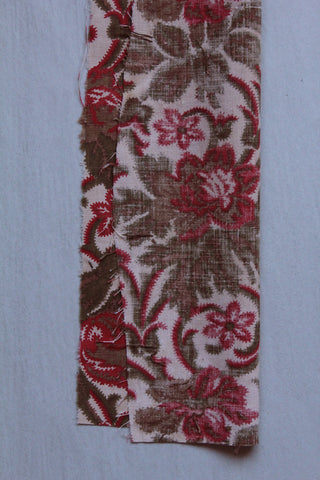 Old French Printed Cotton Panel (Q)