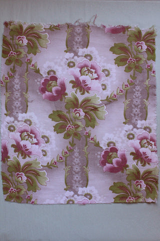 Old French Printed Cotton Panel (Q)