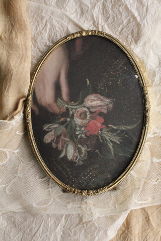 Beautiful Detail Antique Brass Frame - Sweet Posy