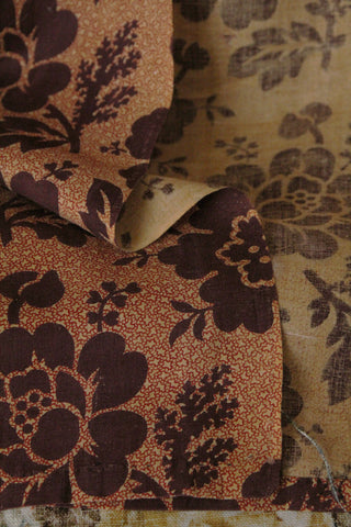 Old French Floral Cotton Panel