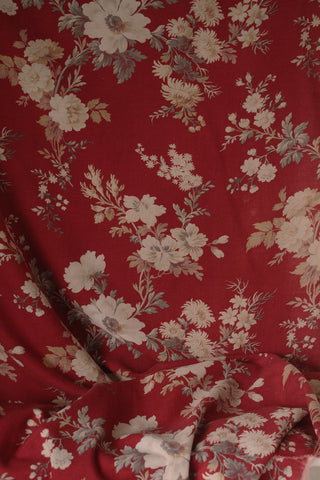 Large Old French Printed Cotton Archive Panel (attic 1)