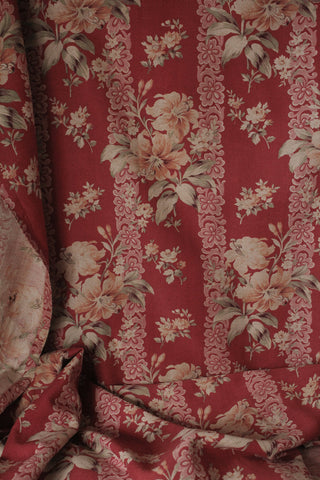 Large Old French Printed Cotton Archive Panel (attic 2)