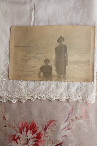 Old Photograph -  Friendship by the Sea