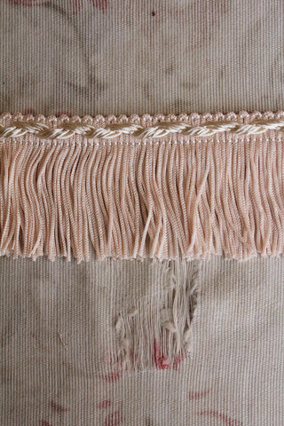 Vintage Lampshade Fringe In Blush Pink