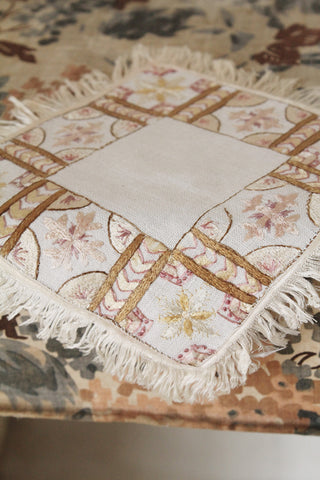 Hand Embroidered Cotton Lawn Table Mat