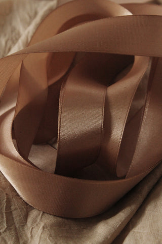 Double Satin Vintage Ribbon - Warm Pink 3mm