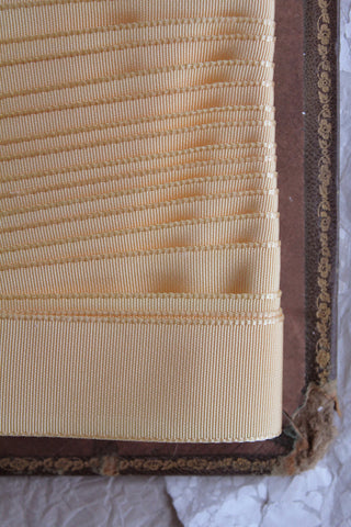 Double Satin Vintage Ribbon - Latte Creme