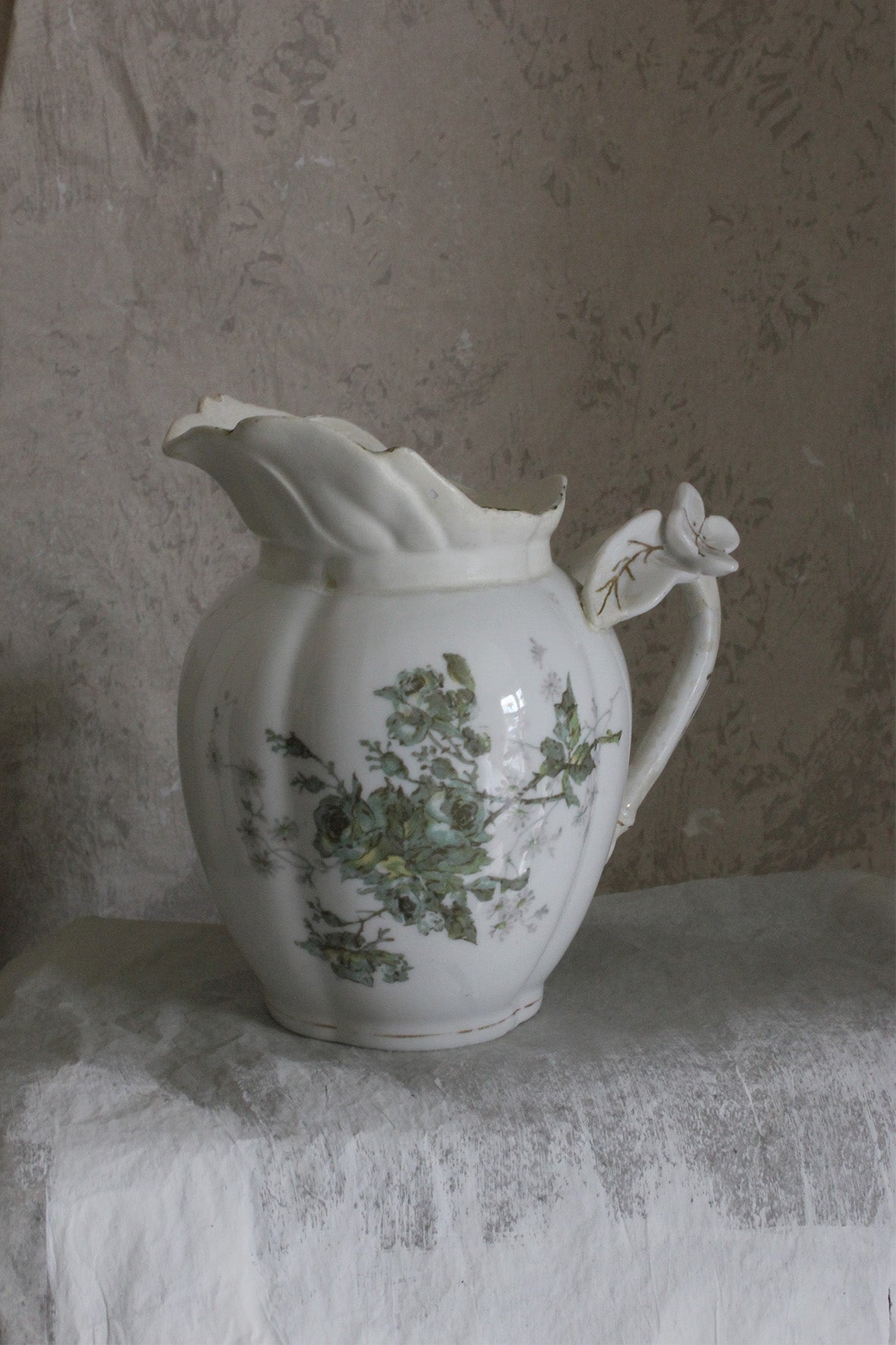 Beautiful Delicate Floral Sauce Jug/Vase